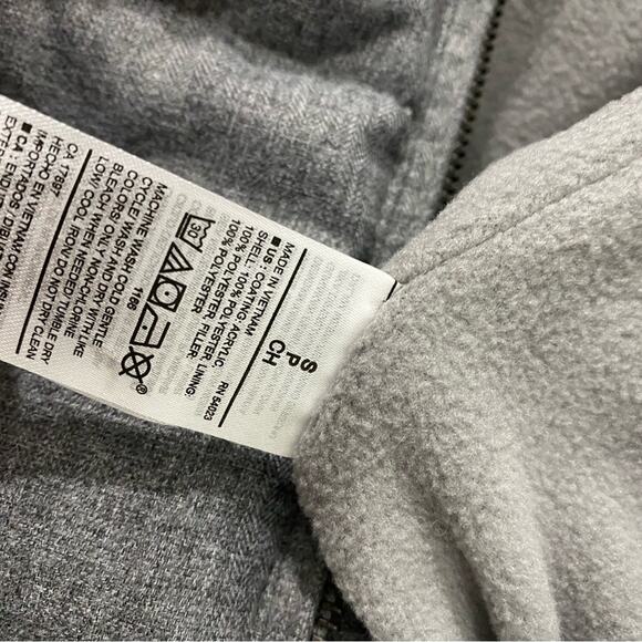 Old navy gray vest small zipper - Picture 7 of 8